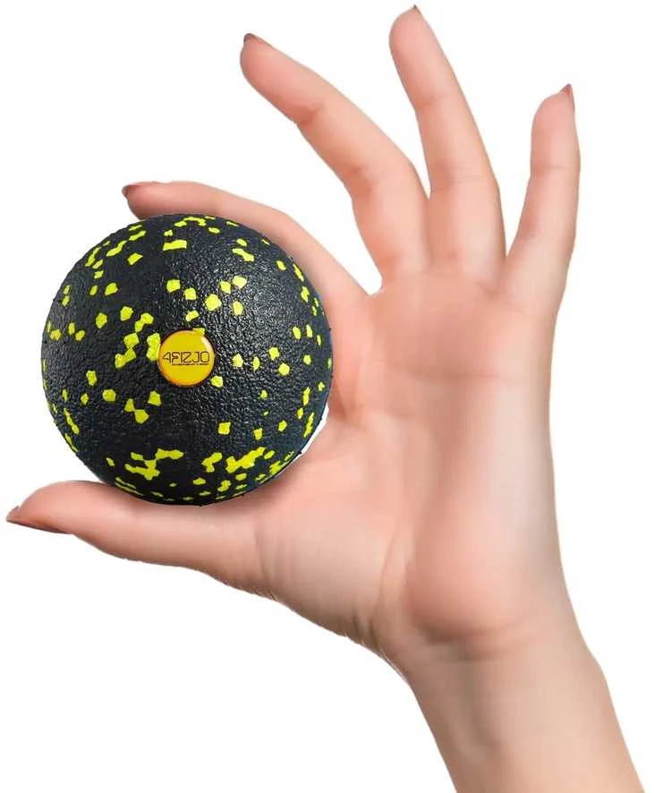 4Fizjo EPP masažo kamuoliukas 8 cm geltonas