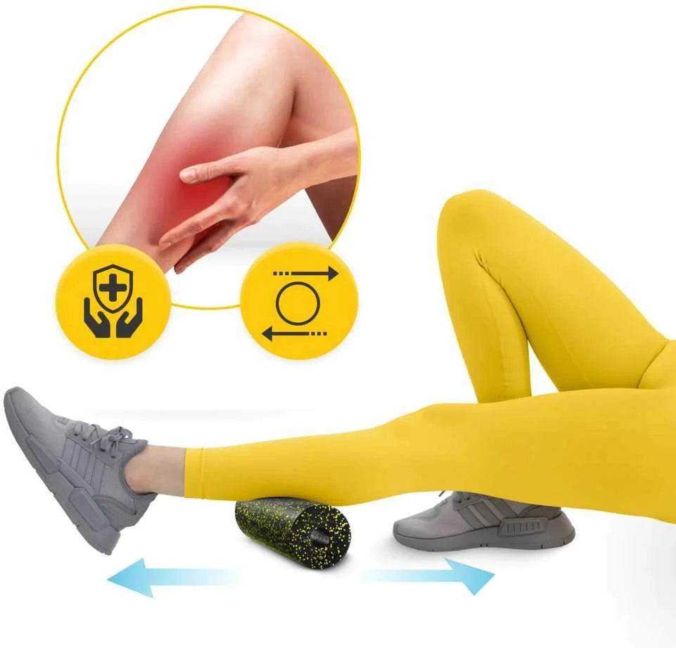 4Fizjo EPP MINI putplasčio masažinis volelis 15 cm geltonas