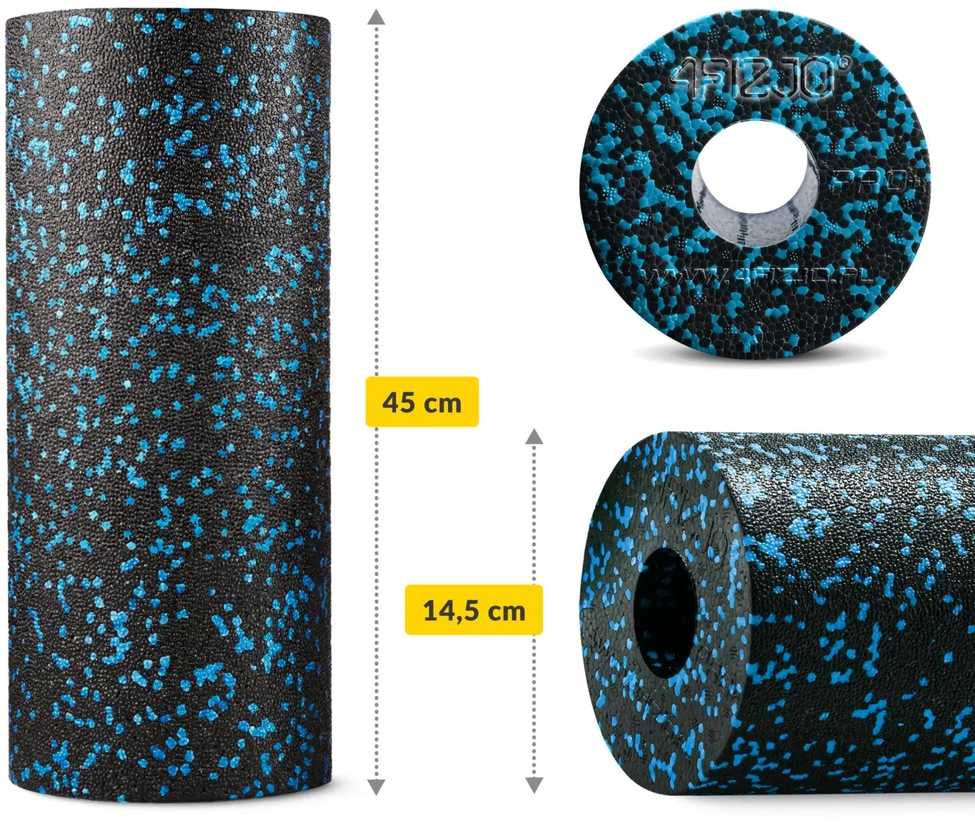 4Fizjo EPP putplasčio masažinis volelis 45 cm, mėlynas