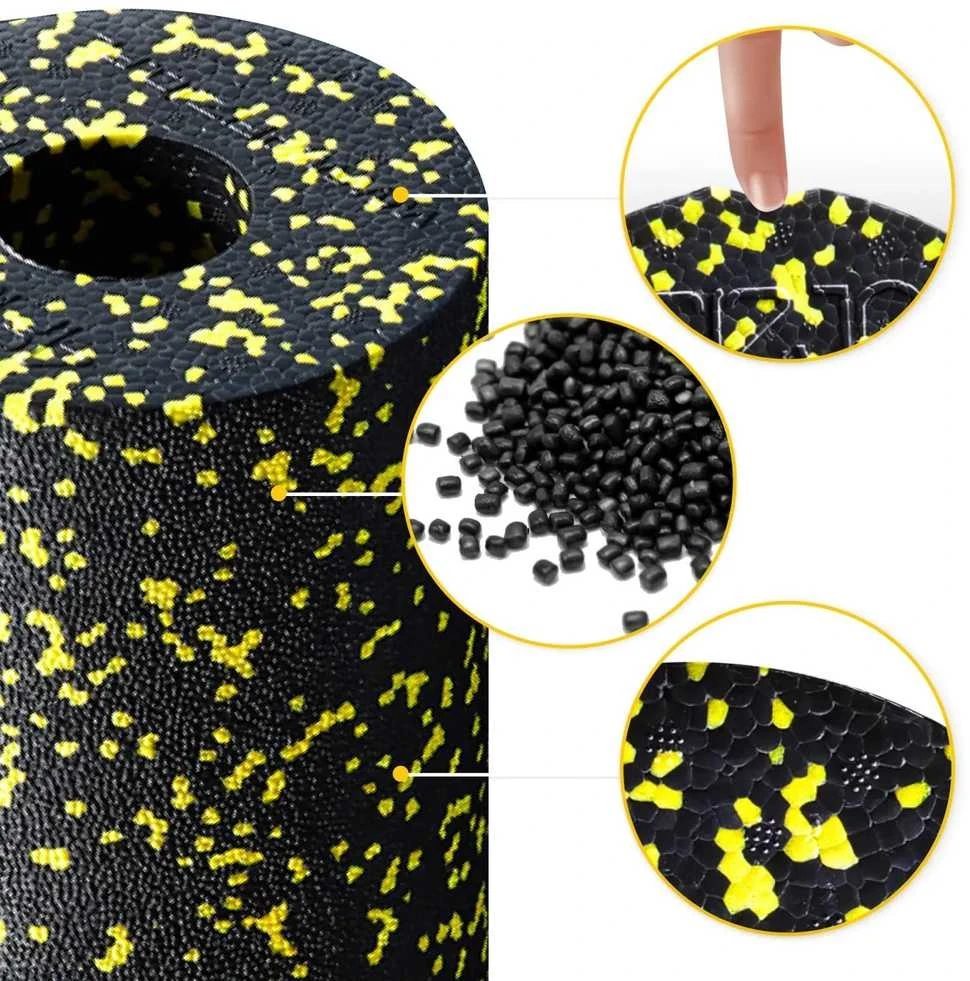 4Fizjo EPP putplasčio masažinis volelis 33 cm geltonas