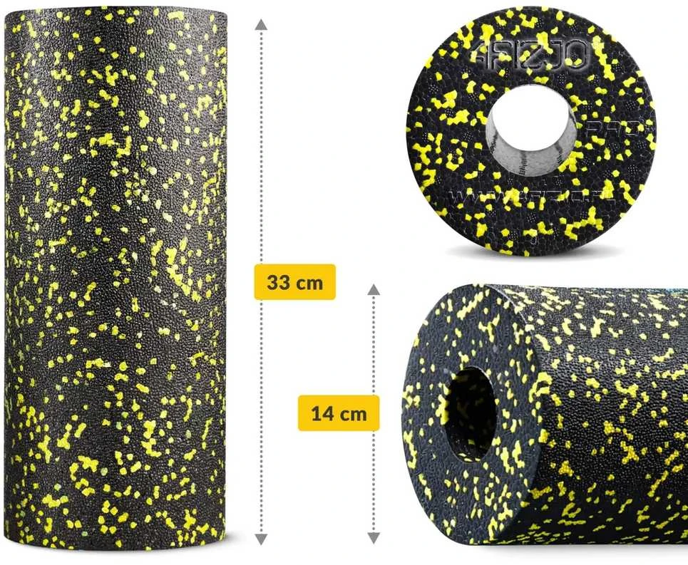 4Fizjo EPP putplasčio masažinis volelis 33 cm geltonas
