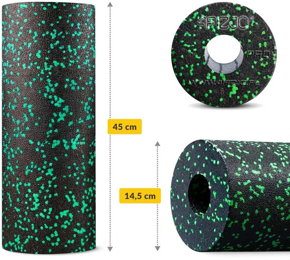 4Fizjo EPP putplasčio masažinis volelis 45 cm žalias