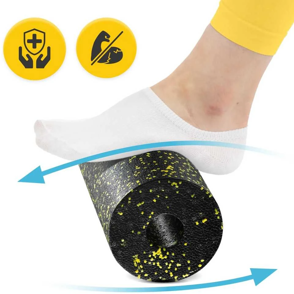 4Fizjo EPP putplasčio masažinis volelis 33 cm geltonas