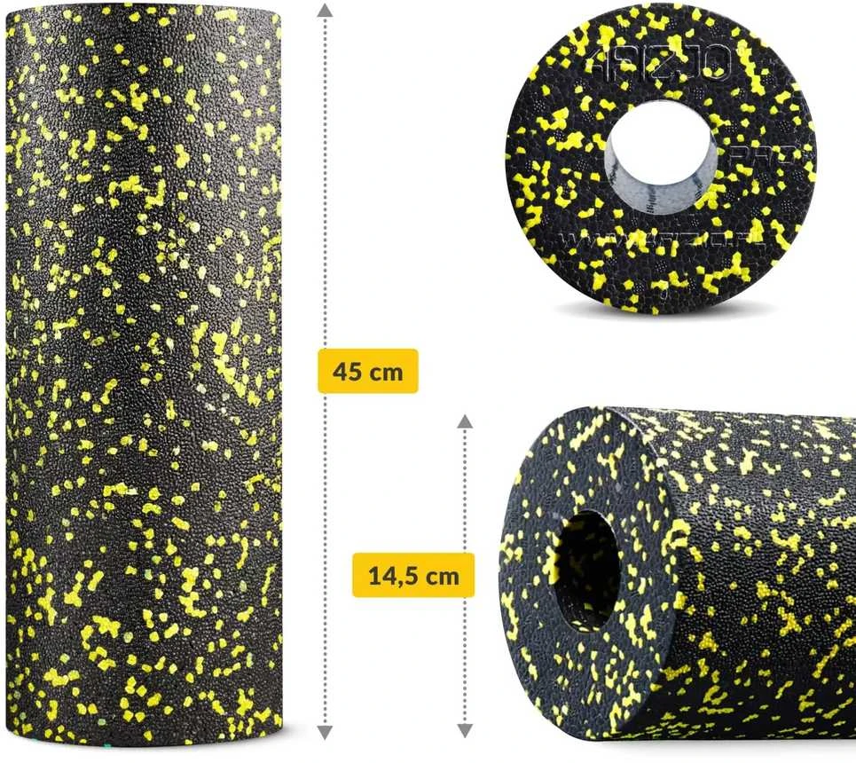 4Fizjo EPP putplasčio masažinis volelis 45 cm geltonas
