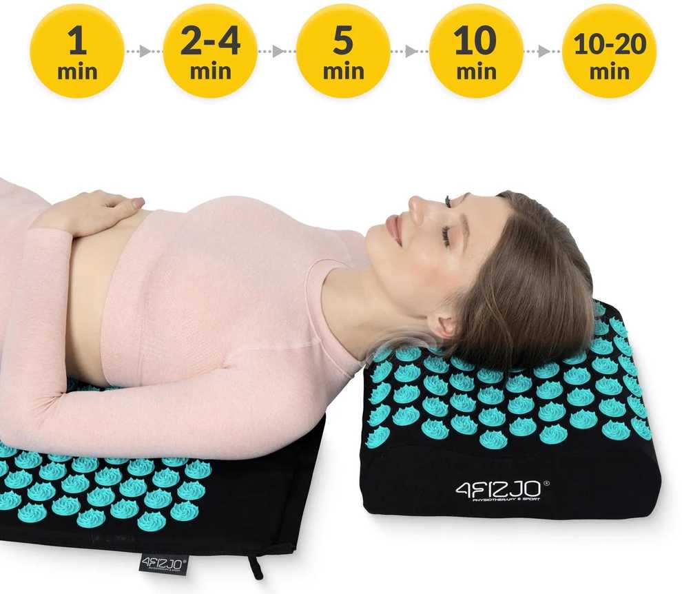 4Fizjo ERGO akupresūros kilimėlis su pagalve, XL dydžio, mėlynas
