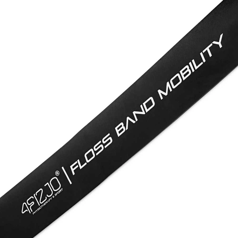 4Fizjo FLOSS BAND 1 mm juoda reabilitacinė mankštos juosta