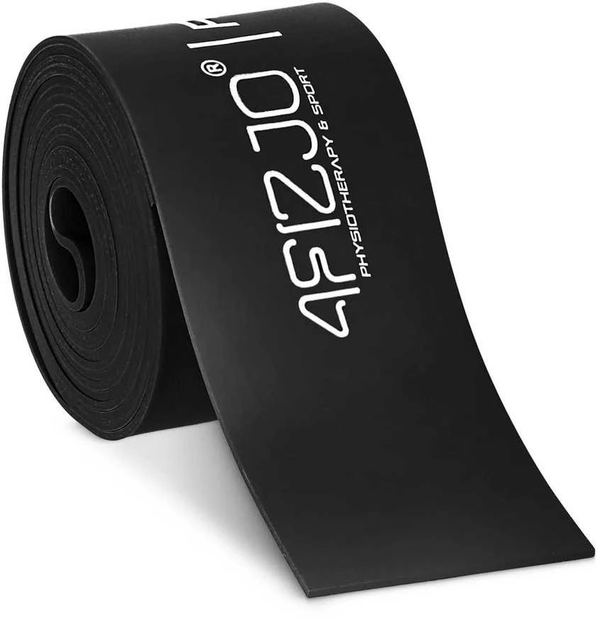 4Fizjo FLOSS BAND 1 mm juoda reabilitacinė mankštos juosta