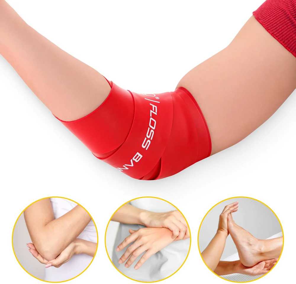 4Fizjo FLOSS BAND 1 mm raudona reabilitacinė mankštos juosta