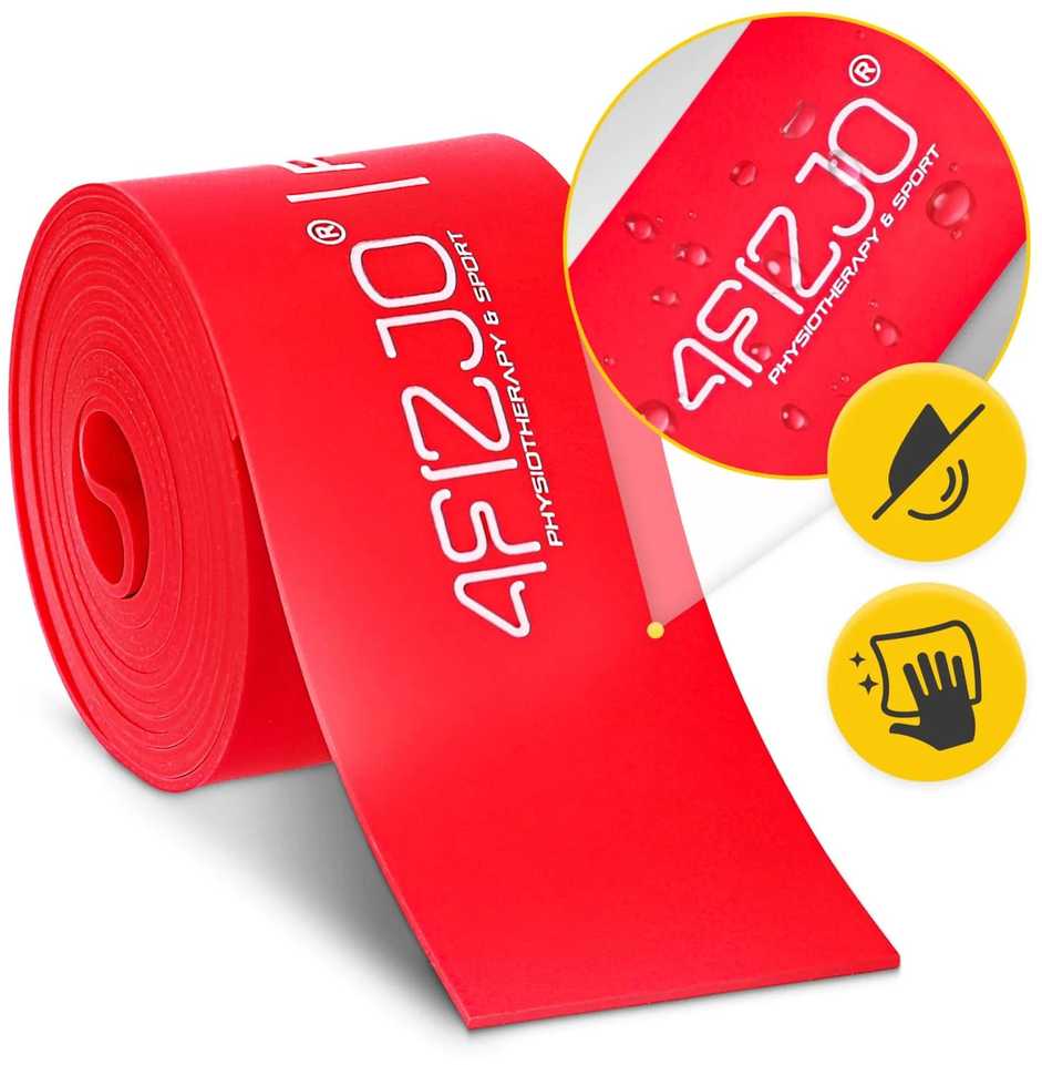 4Fizjo FLOSS BAND 1 mm raudona reabilitacinė mankštos juosta