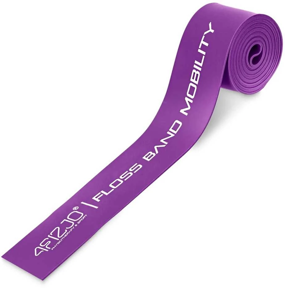 4Fizjo FLOSS BAND 1 mm violetinė reabilitacinė mankštos juosta