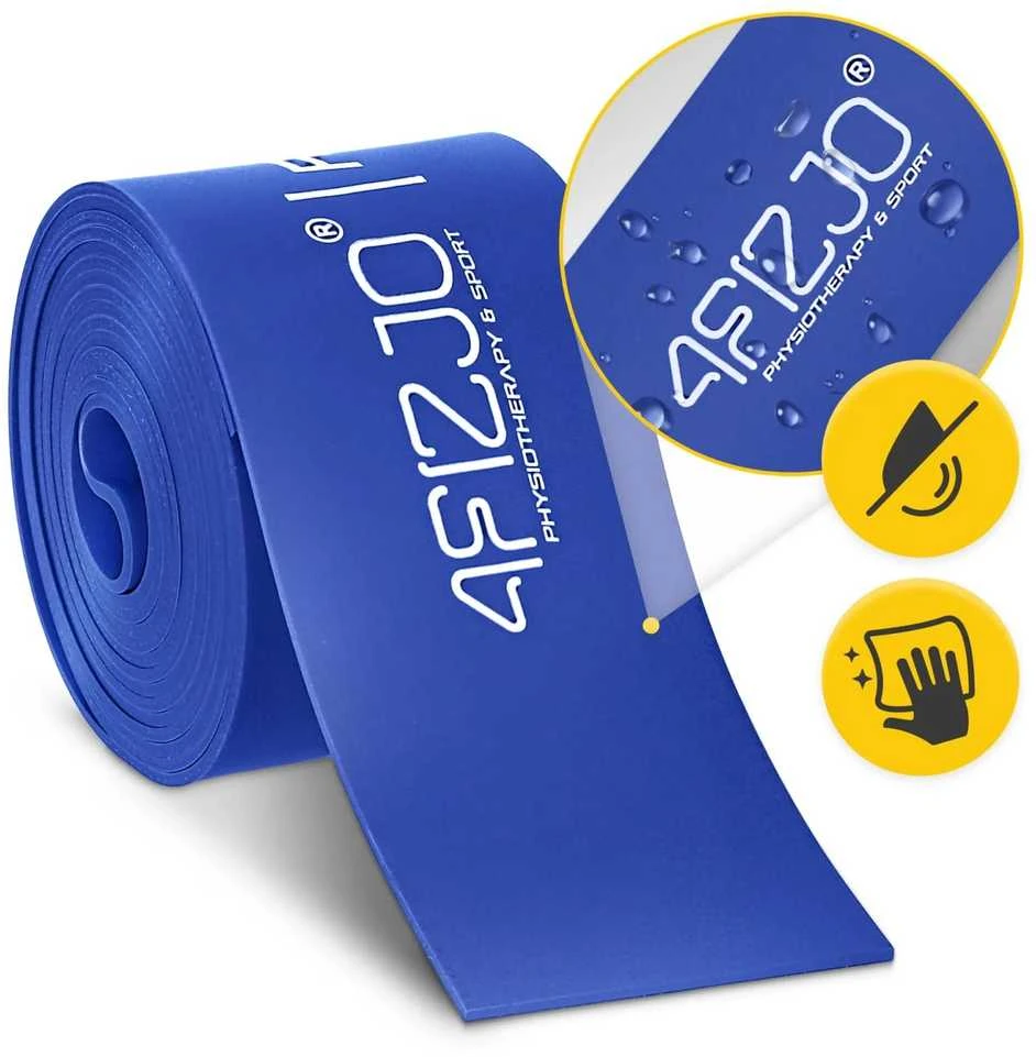 4Fizjo FLOSS BAND 1,5 mm mėlyna reabilitacinė mankštos juosta