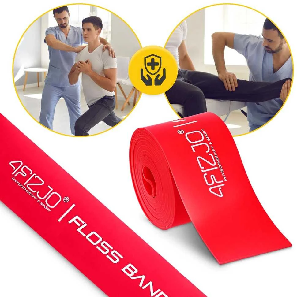 4Fizjo FLOSS BAND 1,5 mm raudona reabilitacinė mankštos juosta
