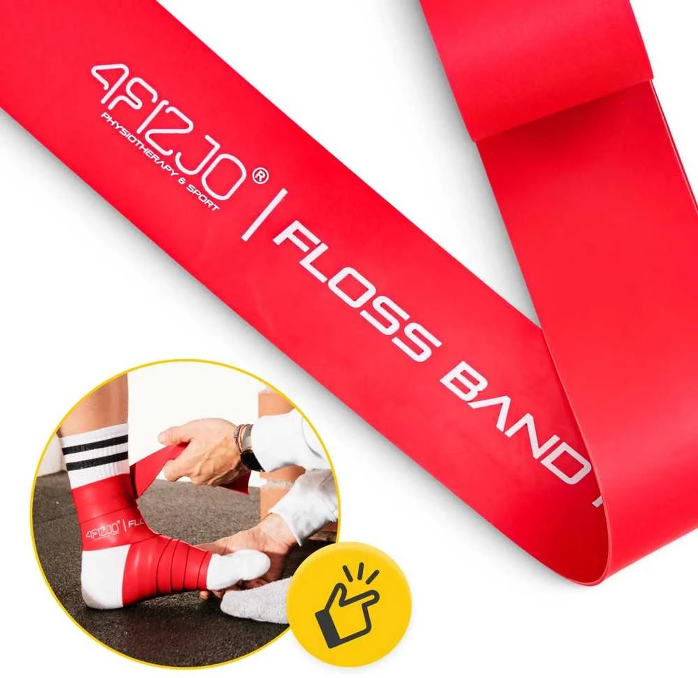 4Fizjo FLOSS BAND 1,5 mm raudona reabilitacinė mankštos juosta