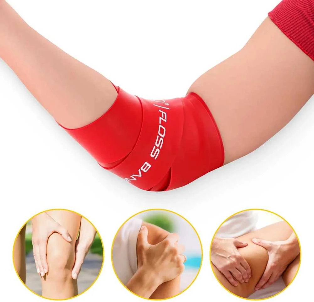 4Fizjo FLOSS BAND 1,5 mm raudona reabilitacinė mankštos juosta
