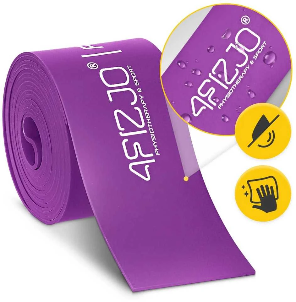 4Fizjo FLOSS BAND 1,5 mm violetinė reabilitacinė mankštos juosta