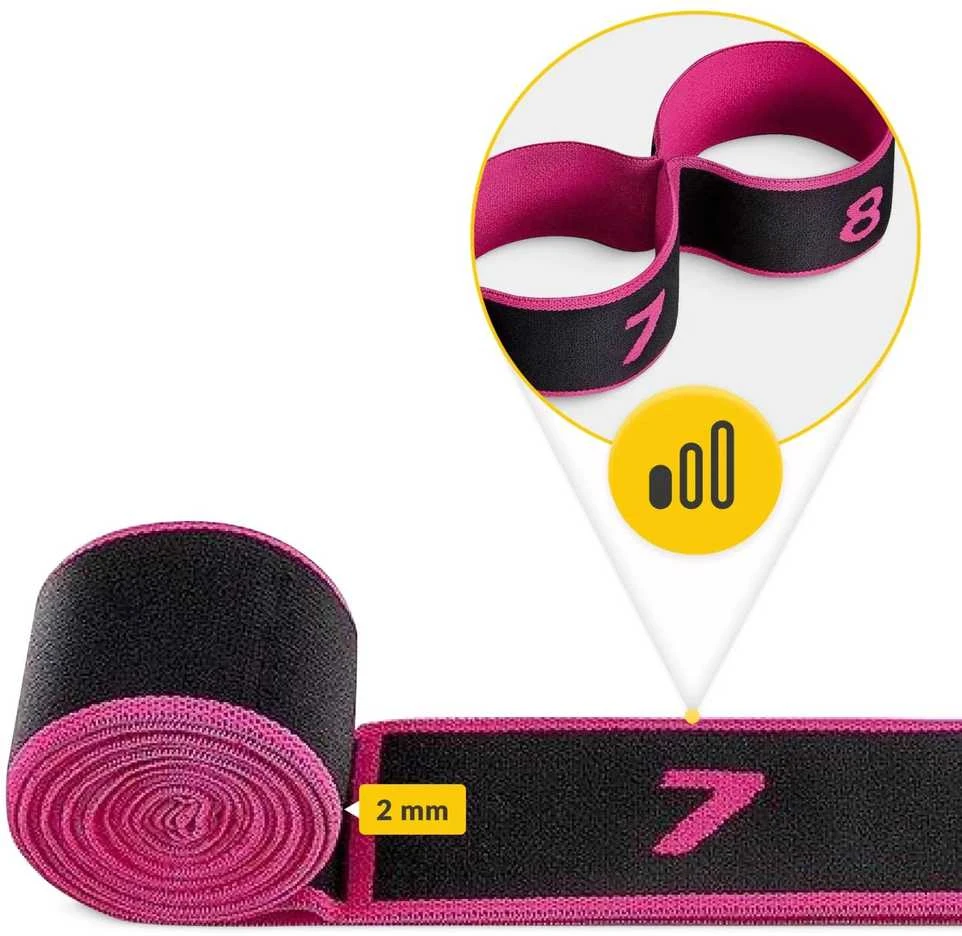 4Fizjo Gimnastikos tempimo juosta 90 cm, rožinė