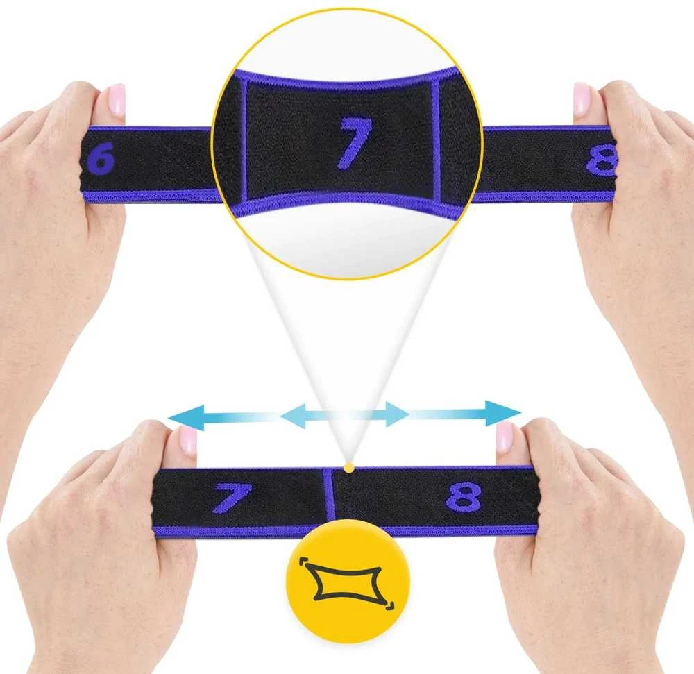 4Fizjo Gimnastikos tempimo juosta 90 cm violetinė