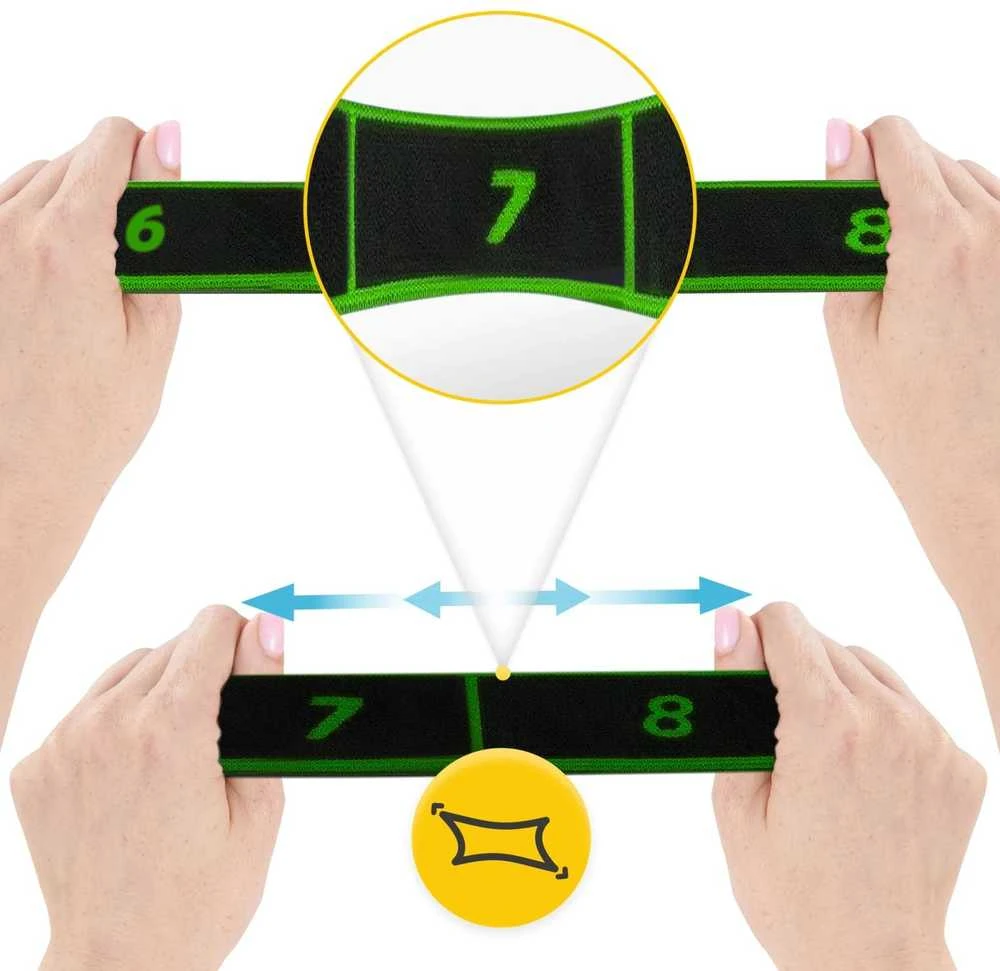 4Fizjo Gimnastikos tempimo juosta 90 cm, žalia