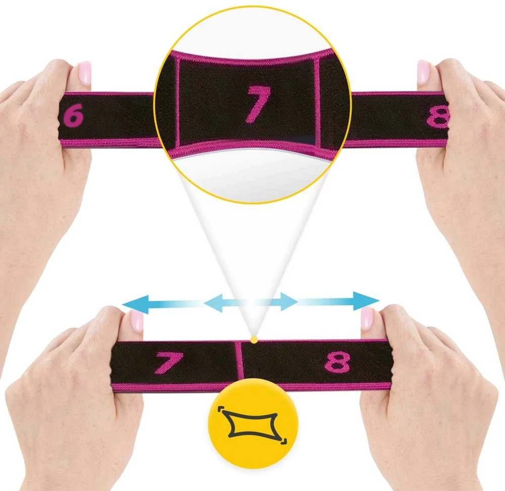 4Fizjo Gimnastikos tempimo juosta 90 cm, rožinė