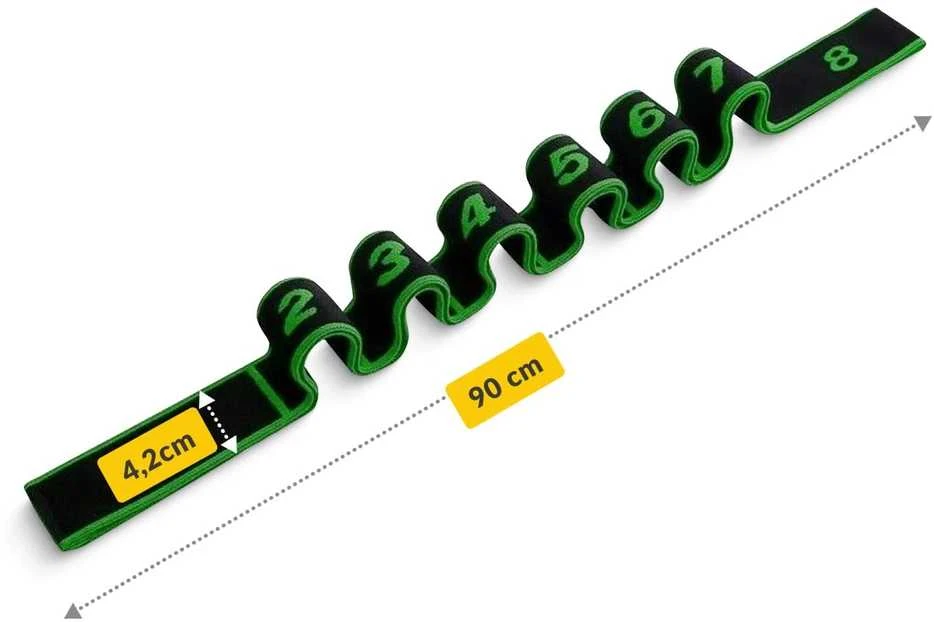 4Fizjo Gimnastikos tempimo juosta 90 cm, žalia