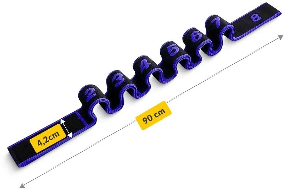 4Fizjo Gimnastikos tempimo juosta 90 cm violetinė