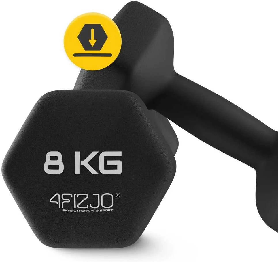 4Fizjo Ketaus hanteliai pratimams Classic 2 x 8kg