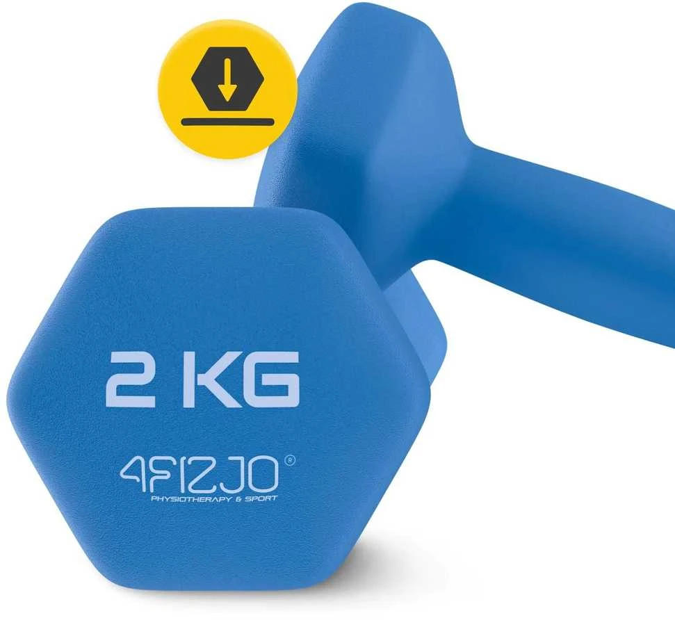 4Fizjo Ketaus hanteliai pratimams Classic 2 x 2kg