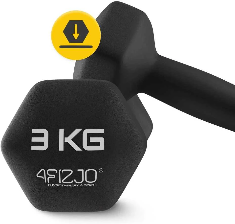 4Fizjo Ketaus hanteliai pratimams Classic 2 x 3kg