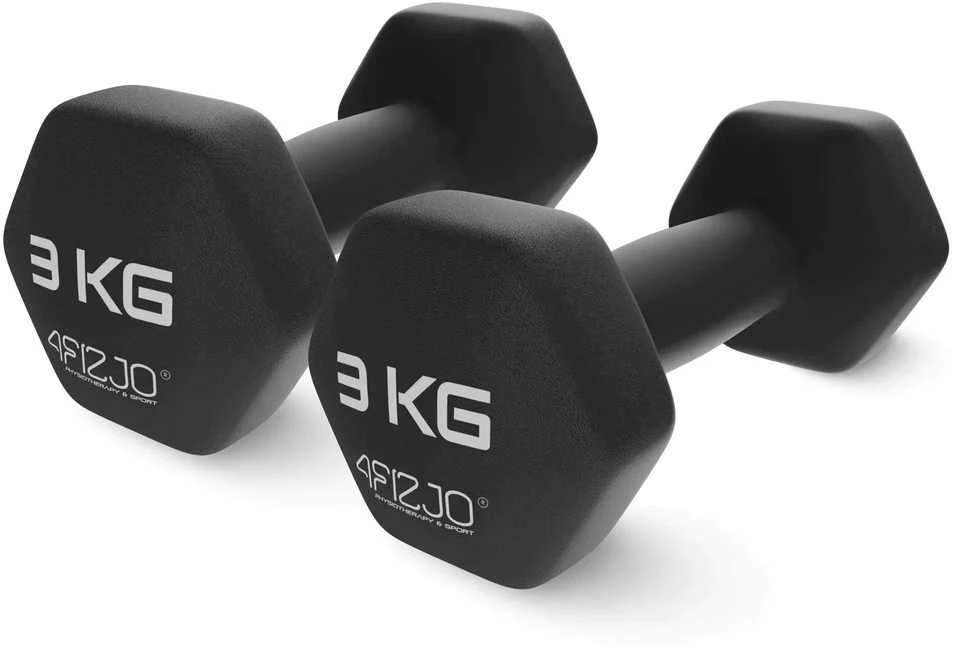 4Fizjo Ketaus hanteliai pratimams Classic 2 x 3kg