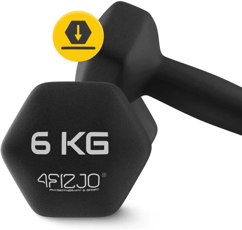 4Fizjo Ketaus hanteliai pratimams Classic 2 x 6kg