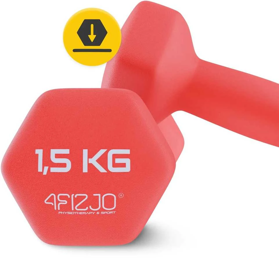 4Fizjo Ketaus hanteliai pratimams Classic 2 x 1,5kg