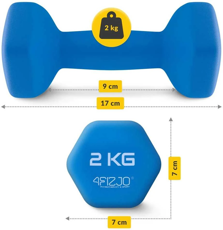 4Fizjo Ketaus hantelių rinkinys 7kg