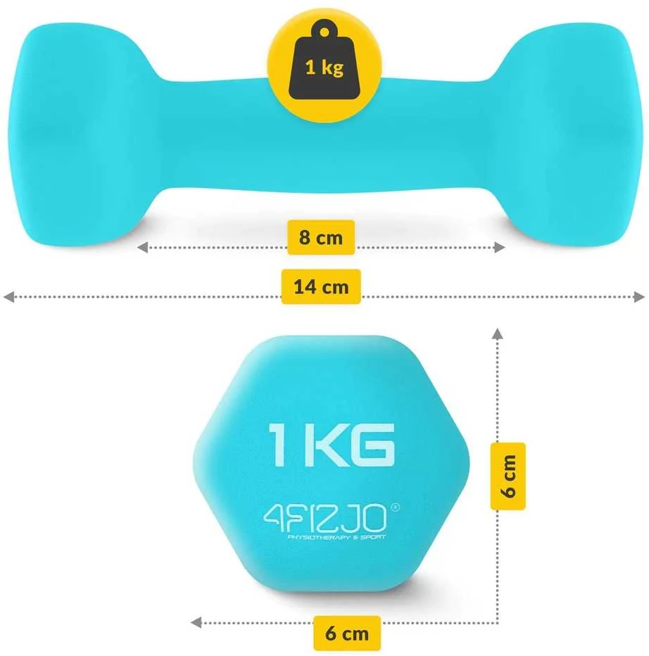 4Fizjo Ketaus hantelių rinkinys 7kg