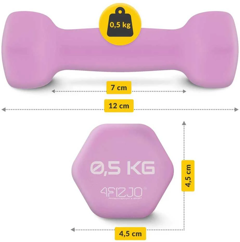 4Fizjo Ketaus hantelių rinkinys 7kg