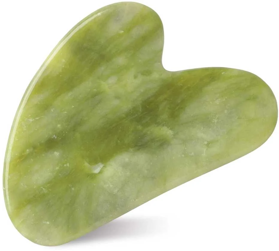 4Fizjo Klasikinis Gua Sha akmuo, pagamintas iš natūralaus žalio nefrito