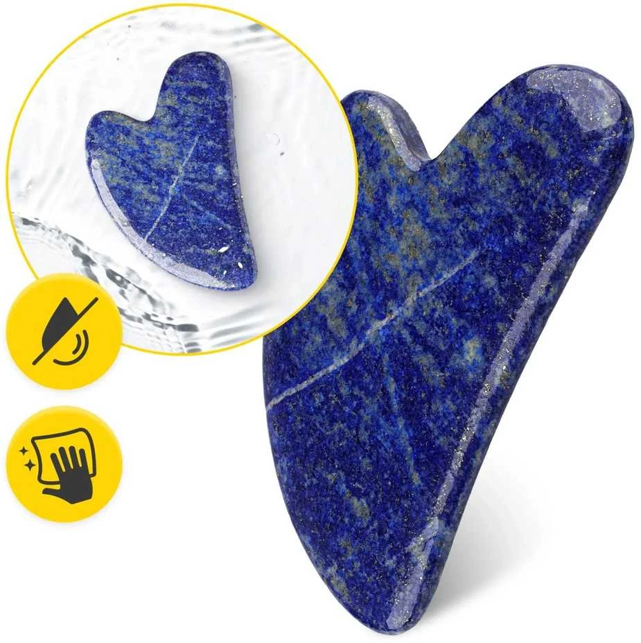 4Fizjo Klasikinis Gua Sha akmuo, pagamintas iš natūralaus lazurito