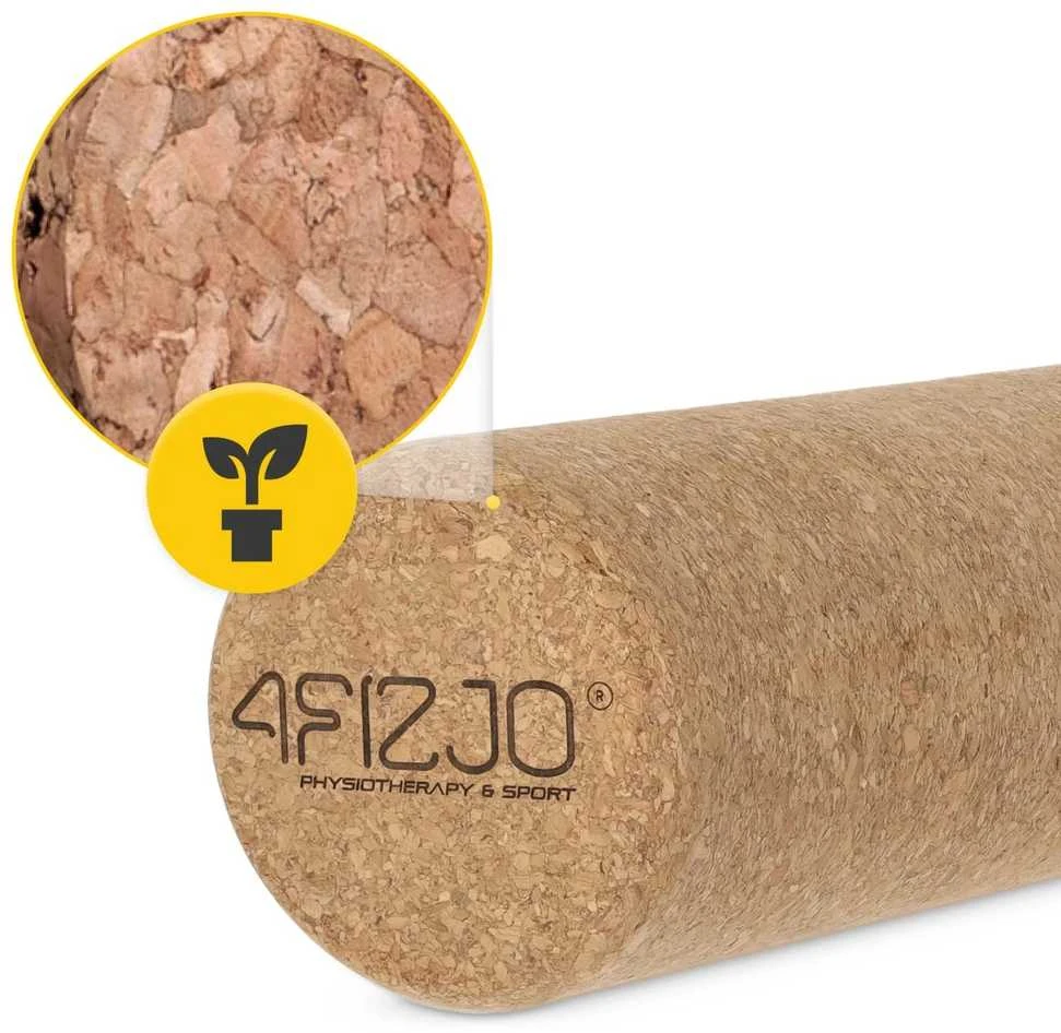4Fizjo Lygus kamštinis masažinis volelis 30 cm
