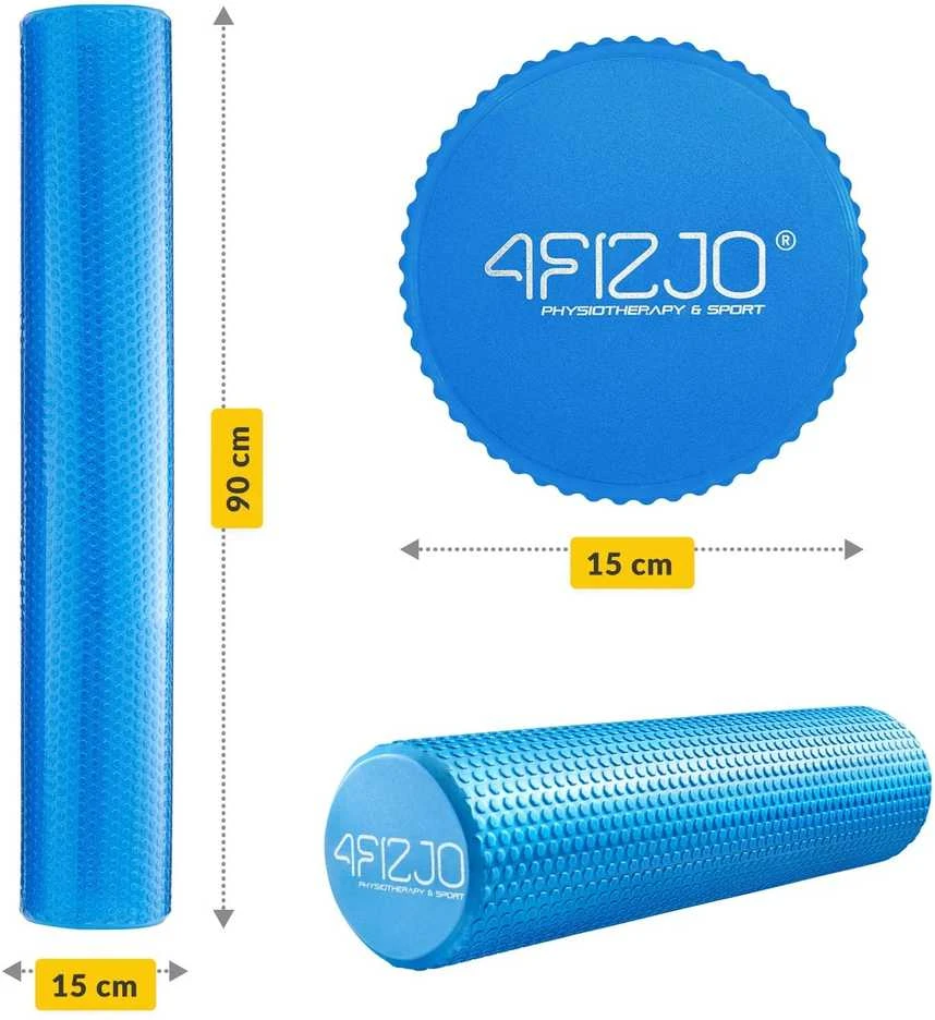 4Fizjo Masažinis volelis su gumbeliais CARE+ 90 cm, mėlynas