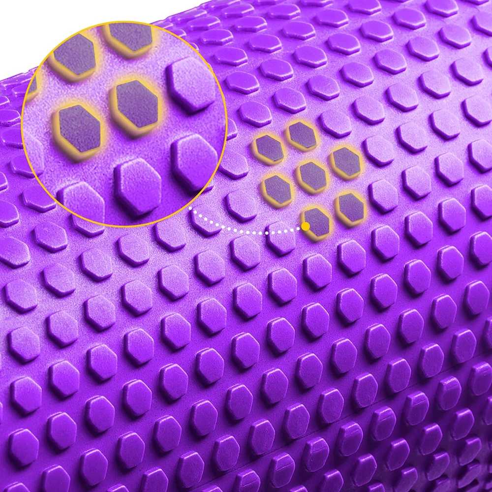 4Fizjo Masažinis volelis su gumbeliais CARE+ 60 cm violetinis