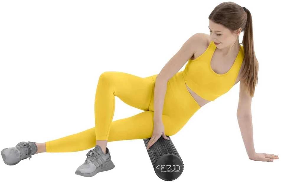 4Fizjo Masažinis volelis su gumbeliais CARE+ 60 cm, juodas