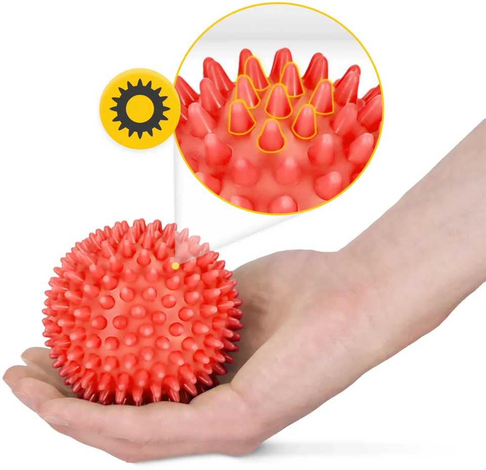 4Fizjo Masažo kamuoliukas su dygliais SPIKE+ 7 cm