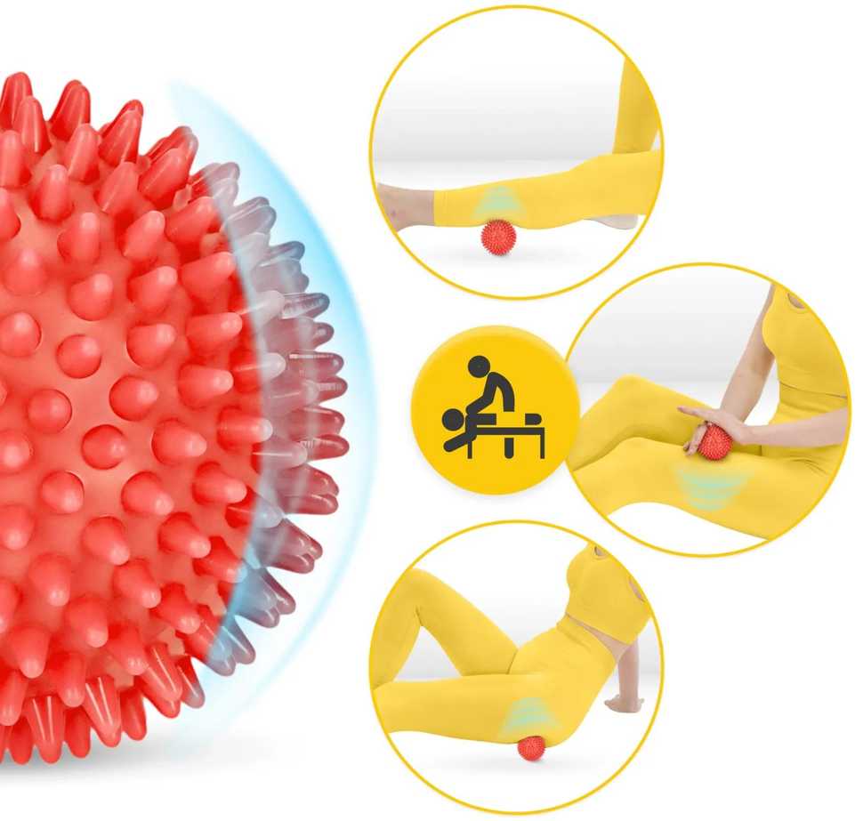 4Fizjo Masažo kamuoliukas su dygliais SPIKE+ 7 cm
