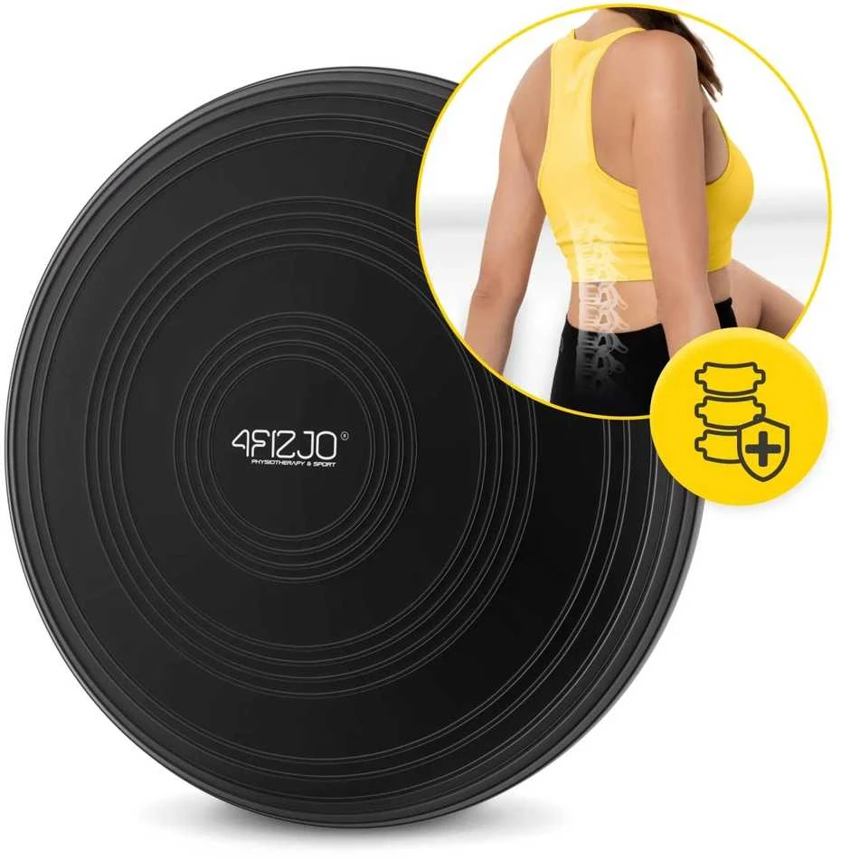 4Fizjo MED+ sensomotorinė pagalvė, 33 cm, juoda