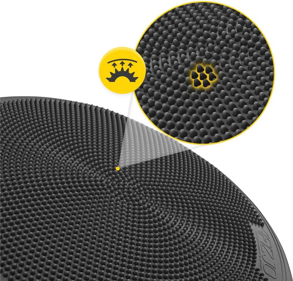4Fizjo MED+ sensomotorinė pagalvė, 60 cm, juoda