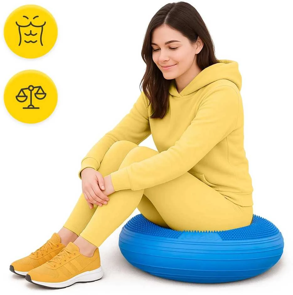 4Fizjo MED+ sensorimotorinė pagalvė 60 cm mėlyna