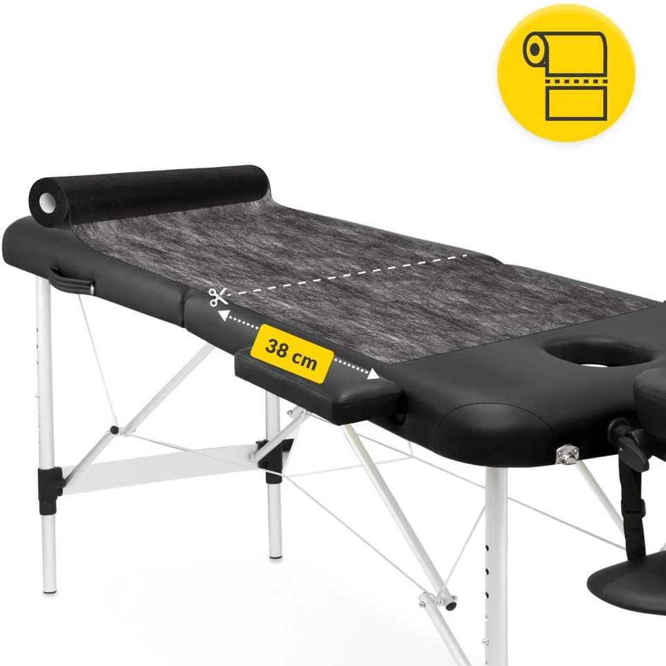 4Fizjo Medicininis įklotas ritinėlyje MED 70 cm x 50 m juodos spalvos