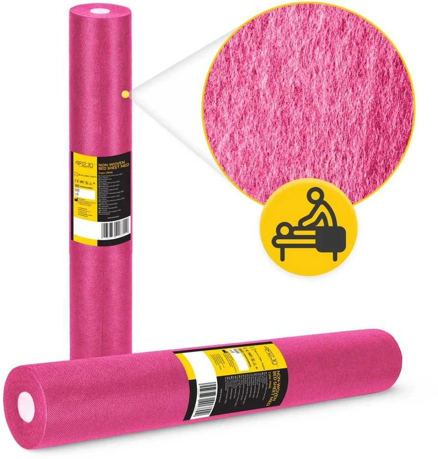 4Fizjo Medicininis įklotas ritinėlyje MED 60 cm x 50 m rožinis