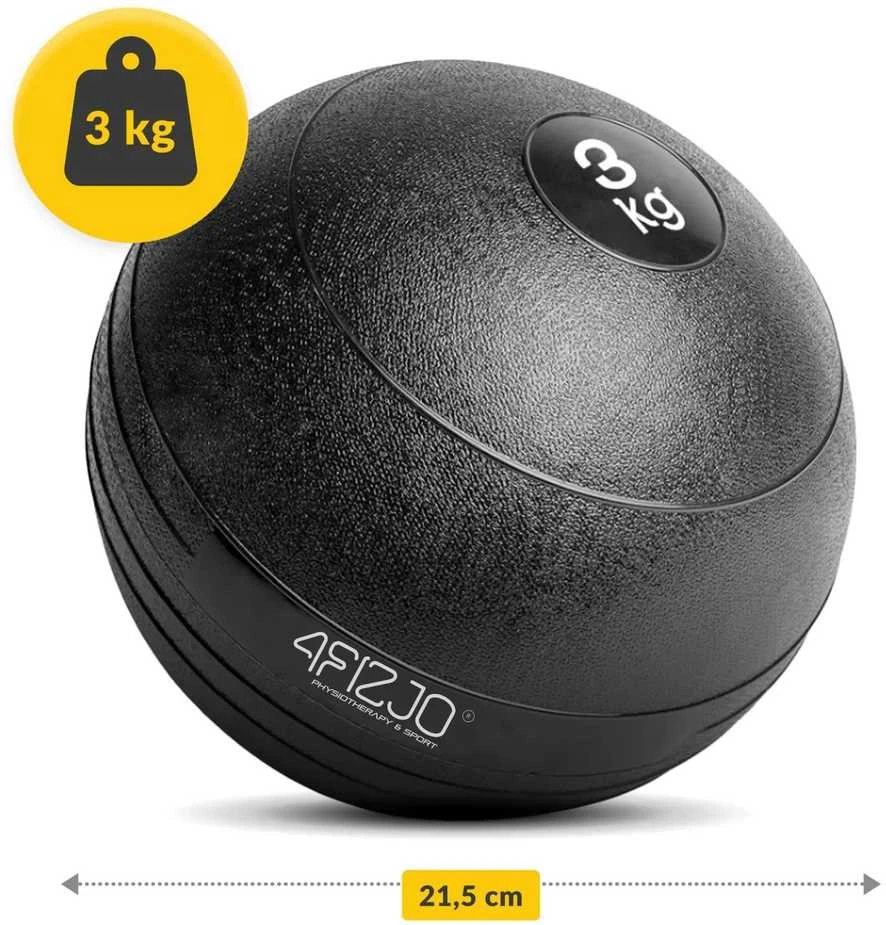 4Fizjo Medicininis mankštos kamuolys „Slam Ball“ – 3kg