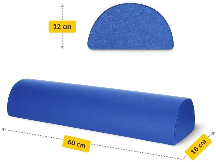 4Fizjo Mėlynas reabilitacinis masažinis pusvolelis