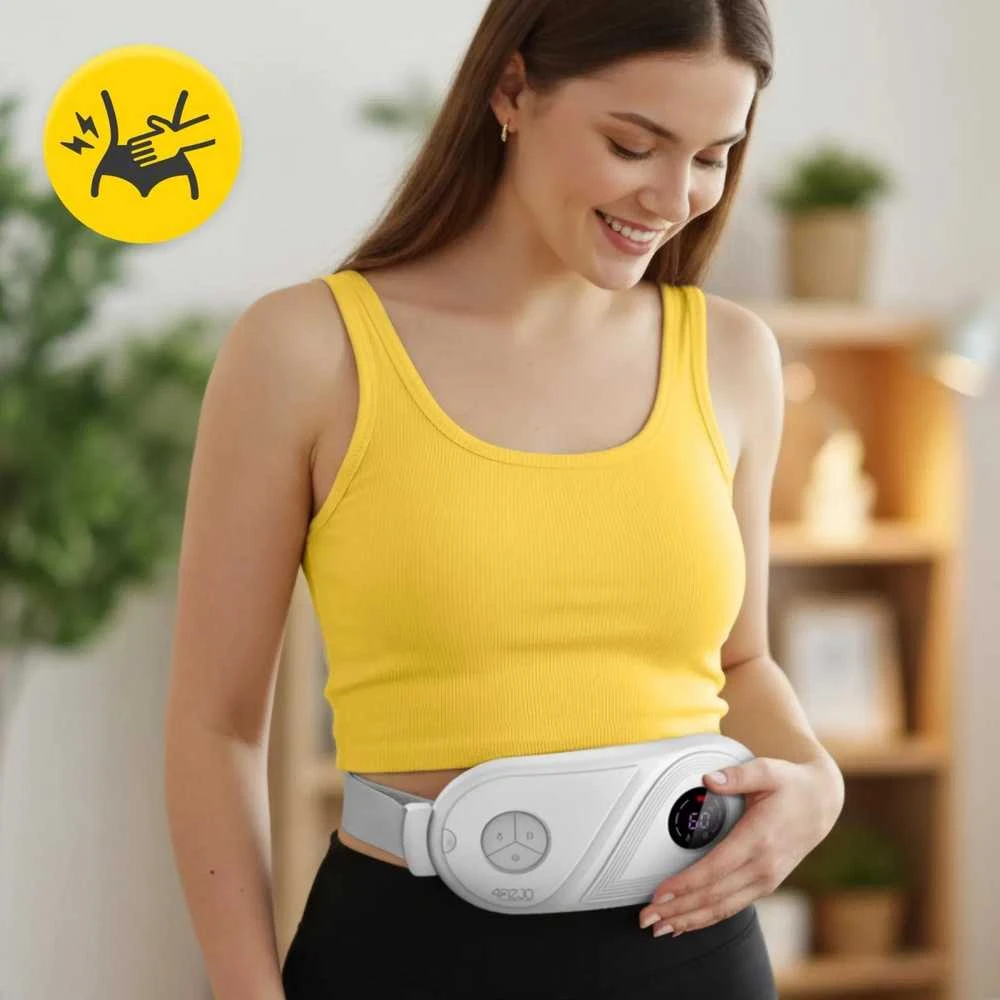 4Fizjo Menstruacinis diržas nuo menstruacinio skausmo - baltas